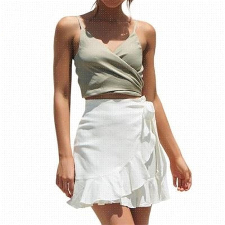 Breezy Ruffle Wrap Skirt