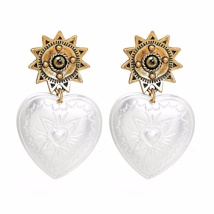 Celestial Love Heart Earrings