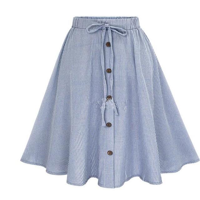 Classic A-Line Midi Skirt