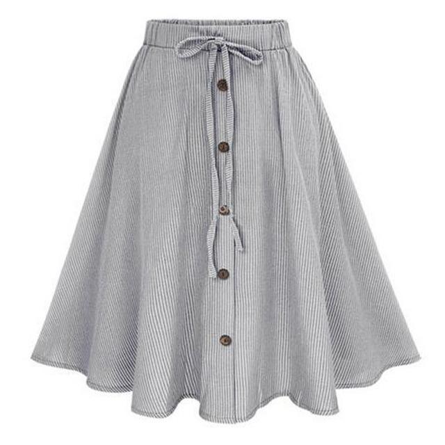 Classic A-Line Midi Skirt