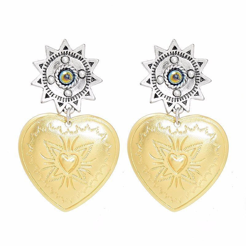 Celestial Love Heart Earrings