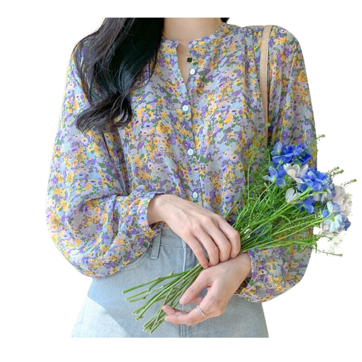 Spring Meadow Floral Blouse