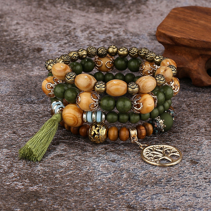 Nature's Harmony Beaded Bracelet