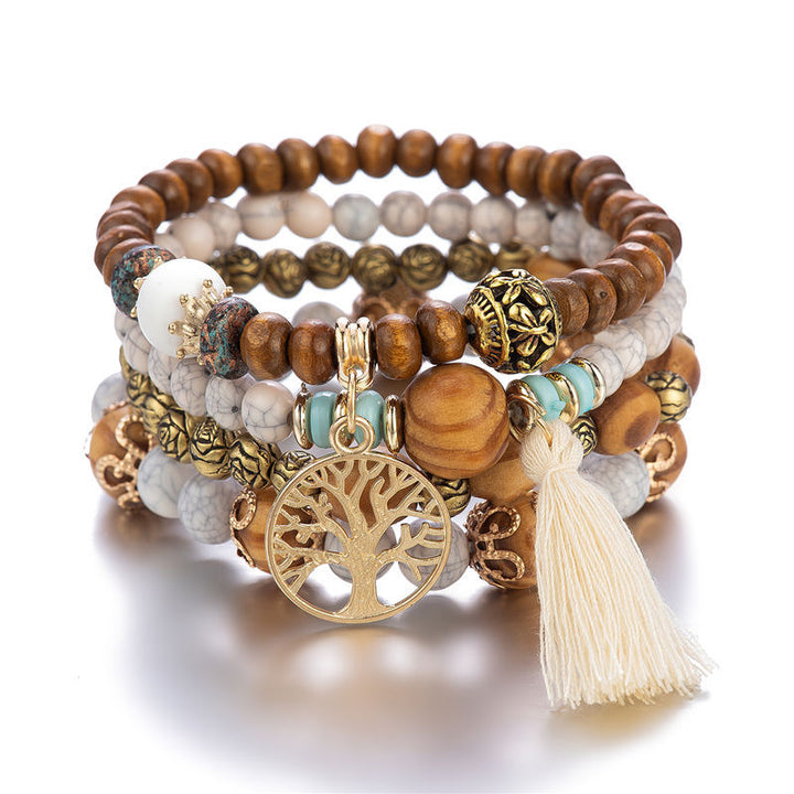 Nature's Harmony Beaded Bracelet